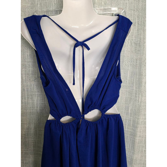 Women's shein Dress, Size M, Blue stretch cut‎ outs and adjustable - Picture 6 of 7